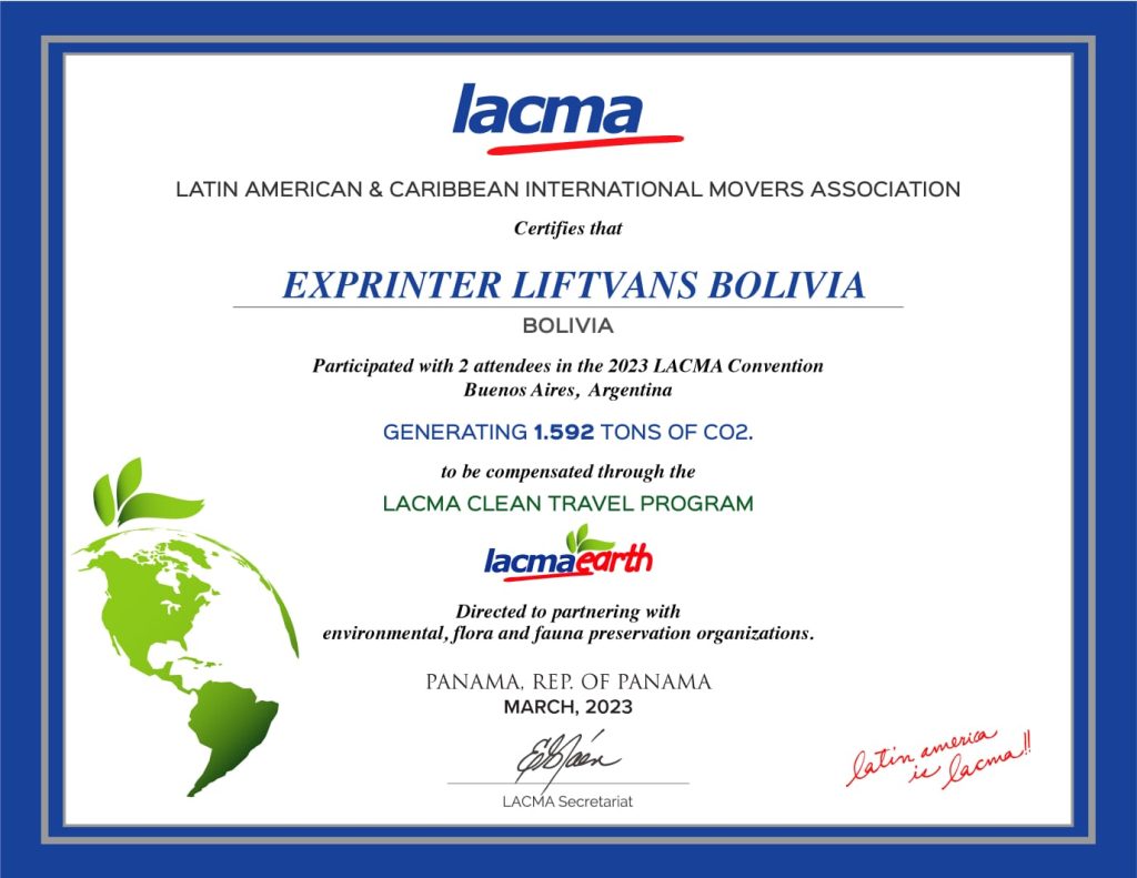 Exprinter Bolivia - LACMA Clean Travel Program